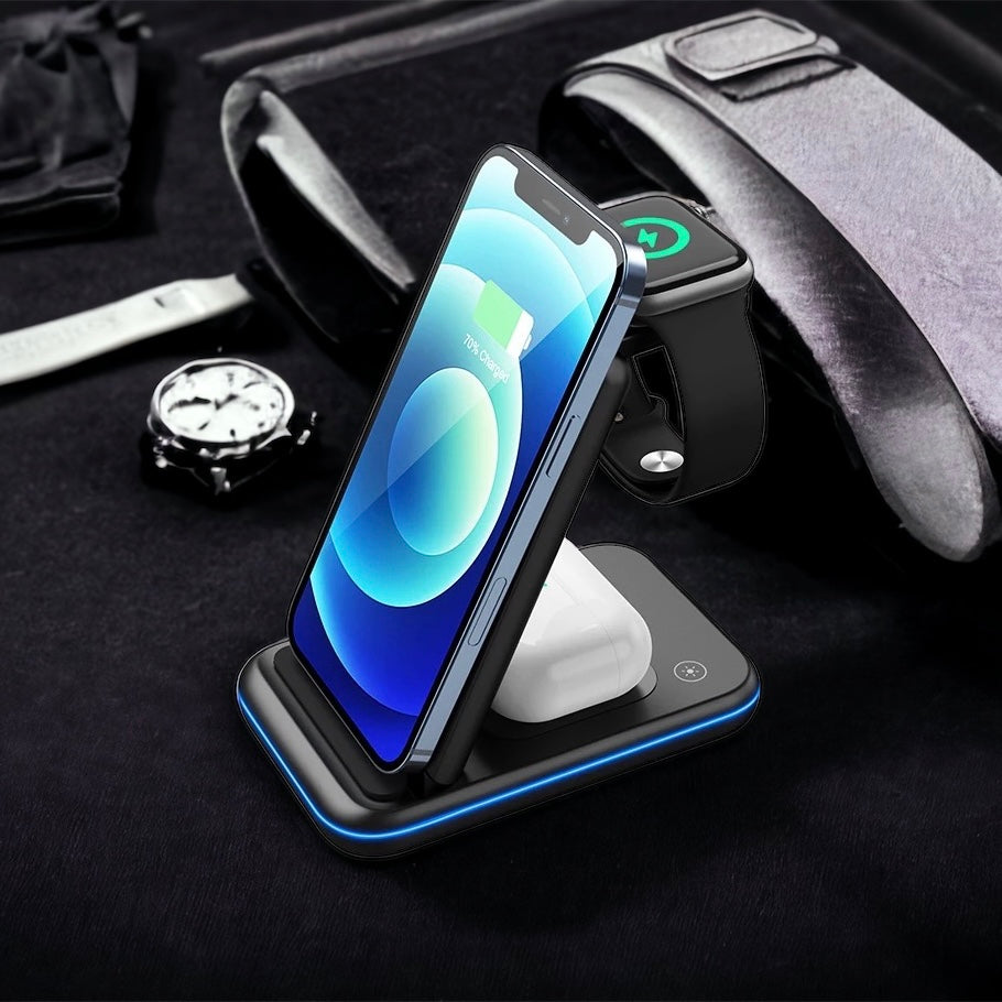 3 in 1 fast Wireless Chargers Stand